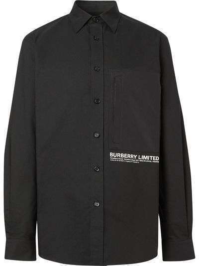 Burberry рубашка на пуговицах с логотипом