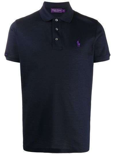 Ralph Lauren Purple Label рубашка поло с вышитым логотипом