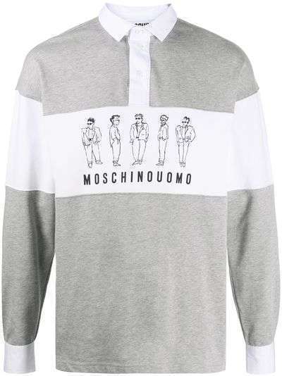 Moschino рубашка поло с принтом Moschino Characters