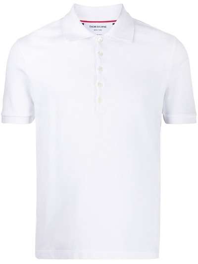 Thom Browne рубашка поло из пике с полосками 4-Bar