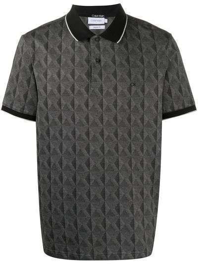 Calvin Klein рубашка поло с геометричным принтом