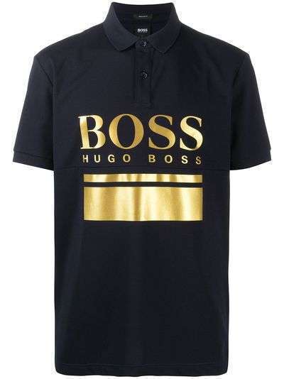 Boss Hugo Boss рубашка поло с короткими рукавами и логотипом