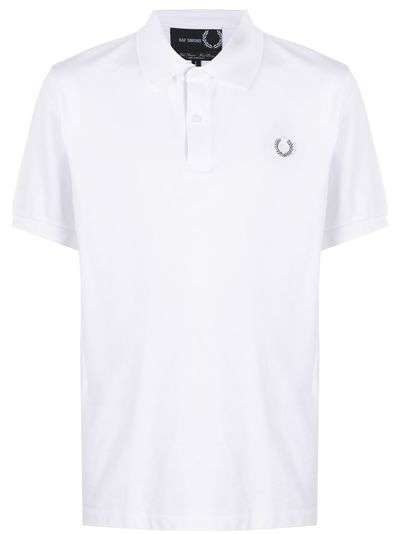 Raf Simons X Fred Perry рубашка поло с металлическим логотипом