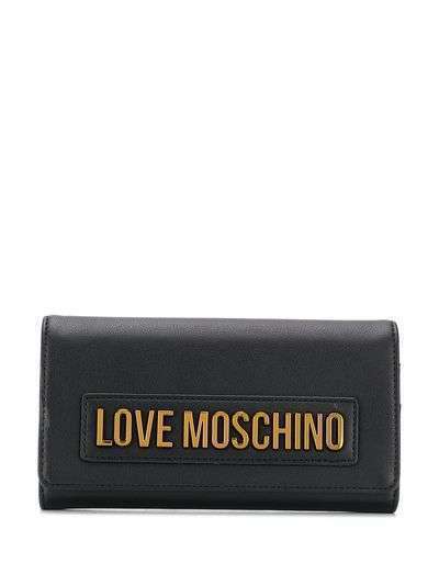 Love Moschino кошелек с металлическим логотипом