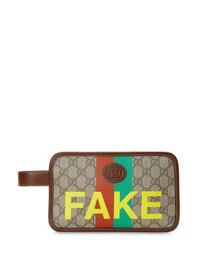 Gucci кошелек с принтом Fake/Not