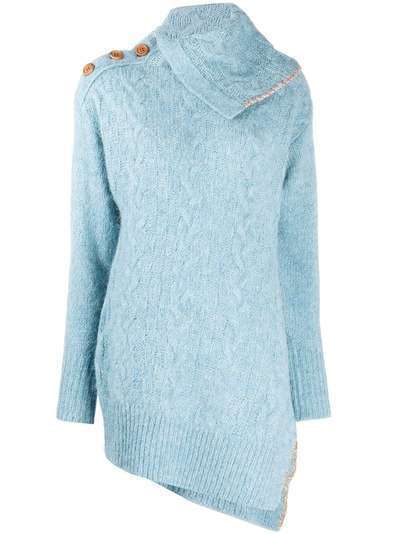 Andersson Bell пуловер Alexis факутрной вязки с высоким воротником