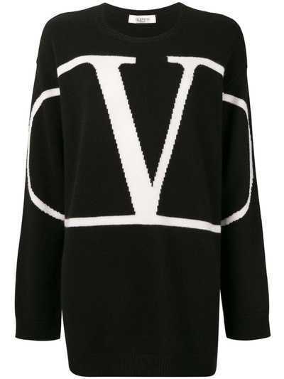 Valentino свитер оверсайз с принтом Go Logo