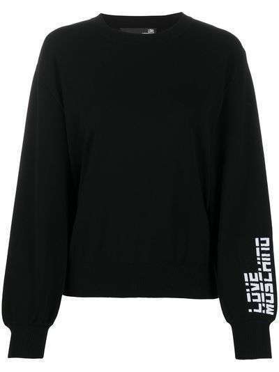 Love Moschino пуловер вязки интарсия с логотипом