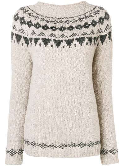 Woolrich вязаный свитер с геометрическим узором