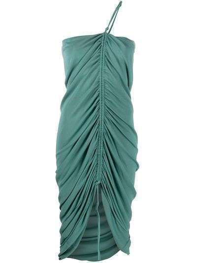 Bottega Veneta трикотажное платье с драпировкой