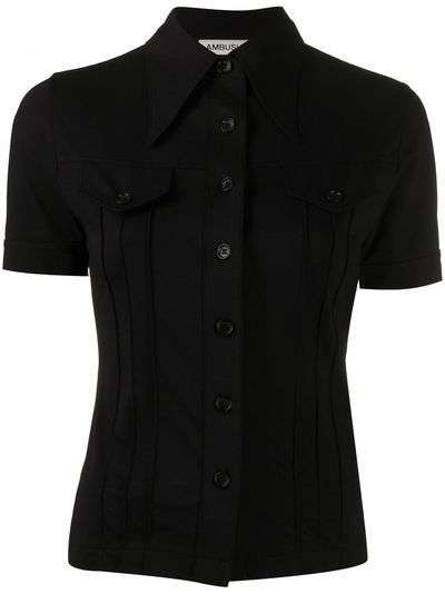 AMBUSH LADIES JERSEY S/S SHIRT1 BLACK