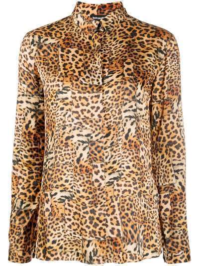 Just Cavalli рубашка с леопардовым принтом