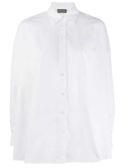 Emporio Armani рубашка с широким подолом