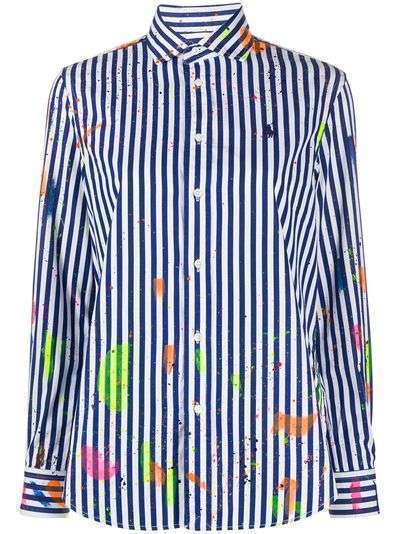 Polo Ralph Lauren рубашка с эффектом разбрызганной краски