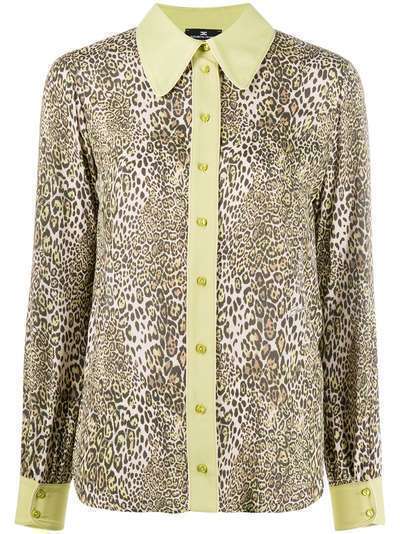 Elisabetta Franchi блузка с леопардовым принтом