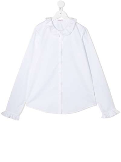 Il Gufo блузка с длинными рукавами с оборками