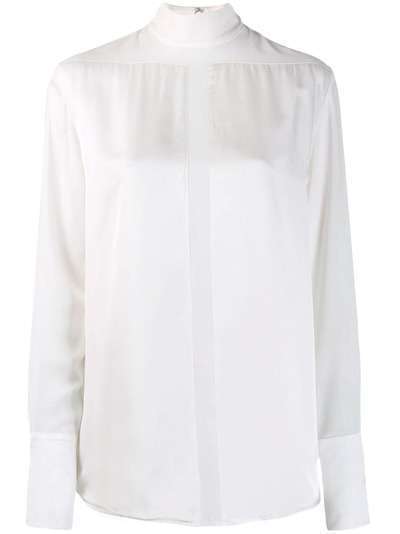 Victoria Victoria Beckham прозрачная рубашка со вставками
