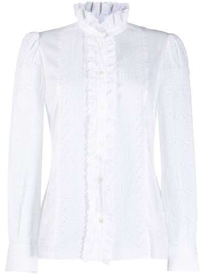 Dolce & Gabbana рубашка с английской вышивкой