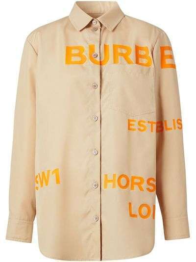 Burberry рубашка с принтом Horseferry