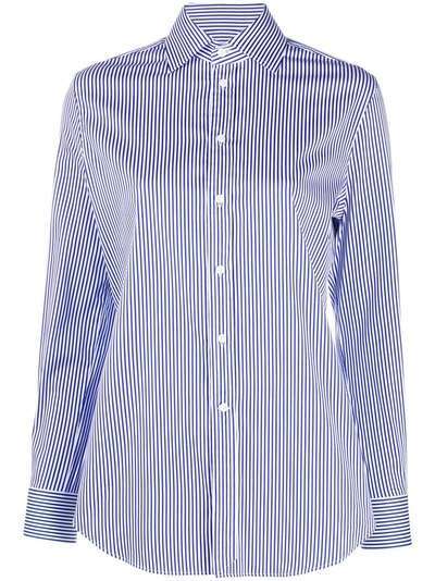 Ralph Lauren Collection рубашка в тонкую полоску с длинными рукавами