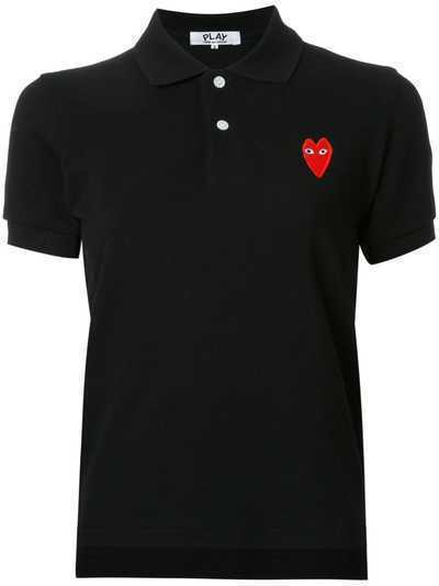 Comme Des Garçons Play футболка-поло с логотипом-сердцем