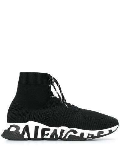 Balenciaga кроссовки-носки со шнуровкой