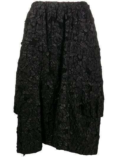 Comme Des Garçons фактурная юбка с асимметричным подолом