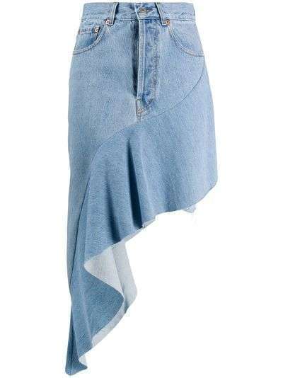 Forte Dei Marmi Couture джинсовая юбка асимметричного кроя
