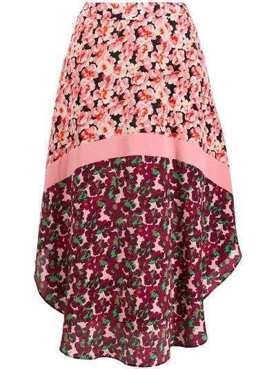 Stella McCartney юбка с закругленным подолом и цветочным принтом