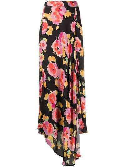 Essentiel Antwerp драпированная юбка с цветочным принтом