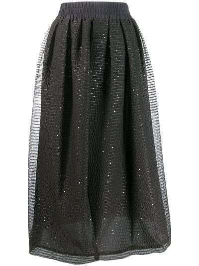 Fabiana Filippi плиссированная юбка асимметричного кроя