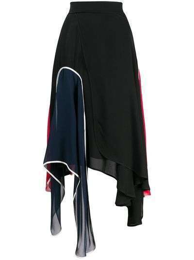 JW Anderson юбка асимметричного кроя со вставками