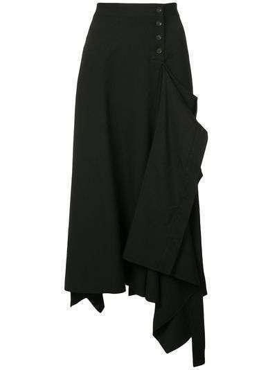 Yohji Yamamoto юбка асимметричного кроя
