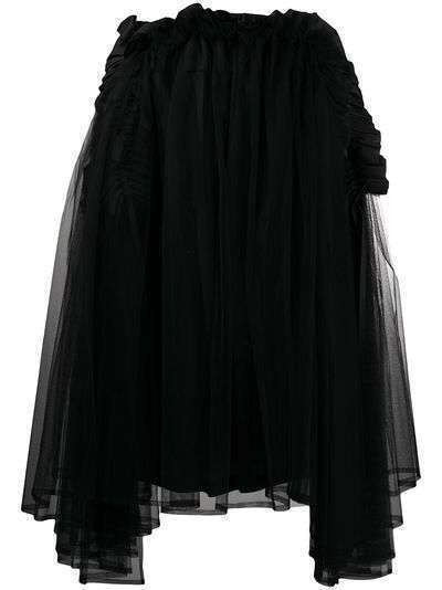Comme Des Garçons Noir Kei Ninomiya юбка из тюля асимметричного кроя
