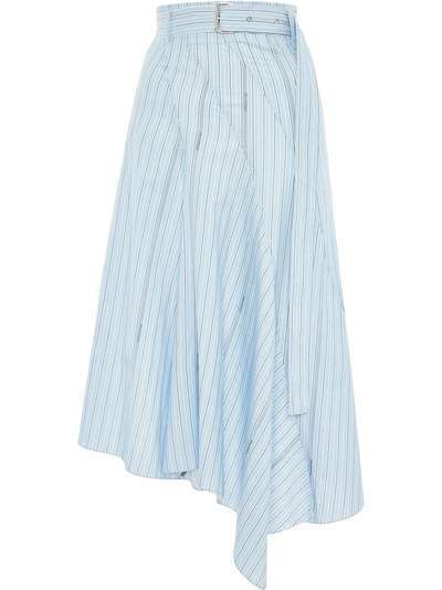JW Anderson юбка асимметричного кроя со вставками и поясом