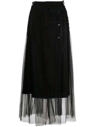 Maison Margiela многослойная юбка из тюля