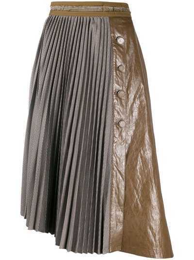 Andersson Bell юбка из искусственной кожи с плиссировкой