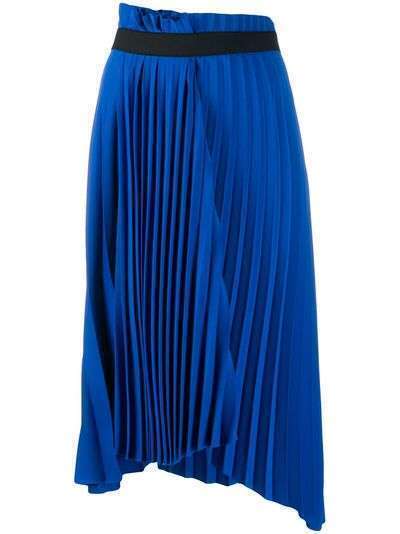 Balenciaga плиссированная юбка асимметричного кроя