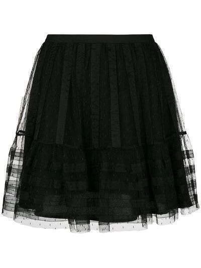 RED Valentino tulle pleated short skirt