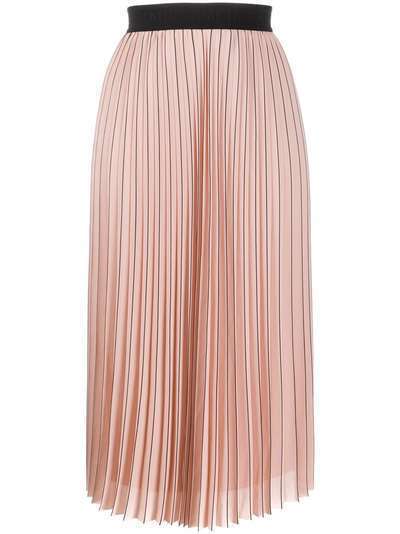 Karl Lagerfeld плиссированная юбка в тонкую полоску