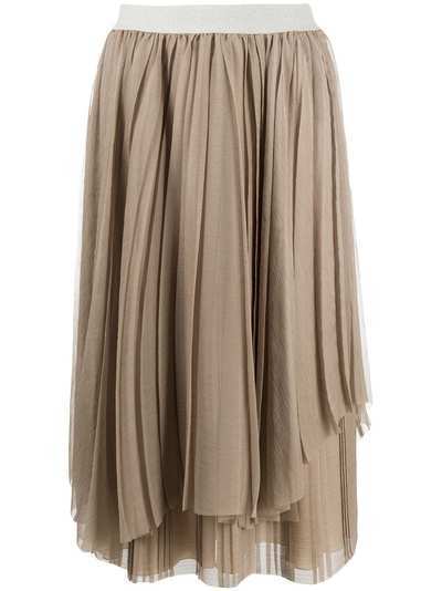 Fabiana Filippi многослойная плиссированная юбка