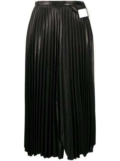 Helmut Lang плиссированная юбка миди