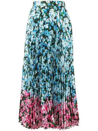 Mary Katrantzou плиссированная юбка с цветочным принтом