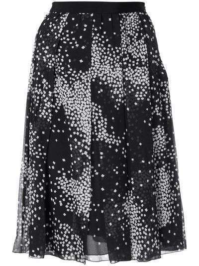 Giambattista Valli плиссированная юбка с геометричным принтом