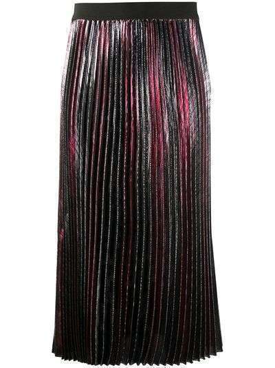 Zadig&Voltaire плиссированная юбка с эффектом металлик
