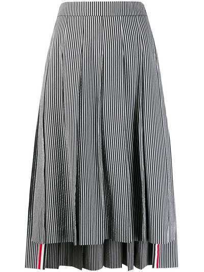 Thom Browne плиссированная юбка в полоску