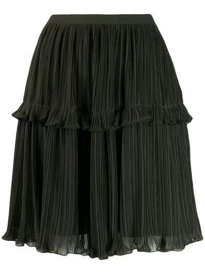 Kenzo плиссированная юбка с оборками