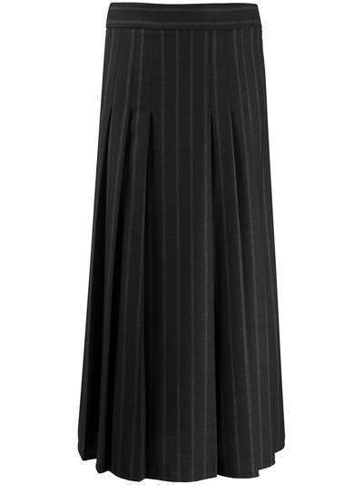 Brunello Cucinelli плиссированная юбка с завышенной талией