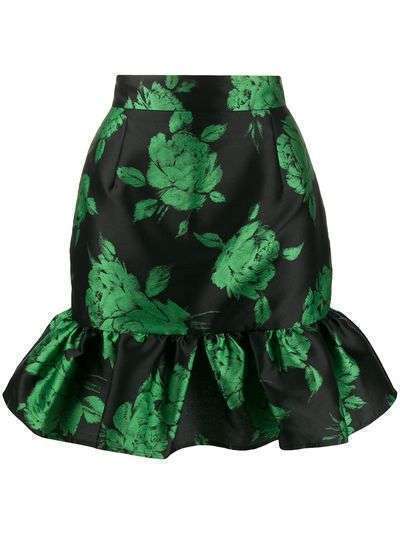 MSGM юбка с цветочным принтом