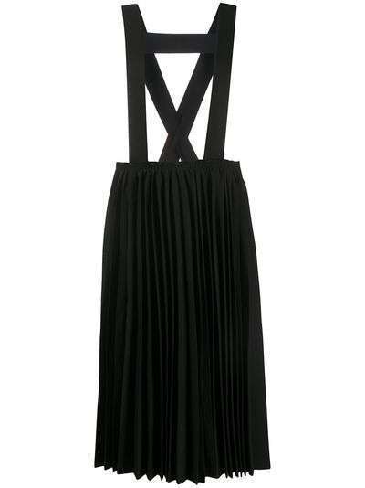 Black Comme Des Garçons плиссированная юбка с подтяжками